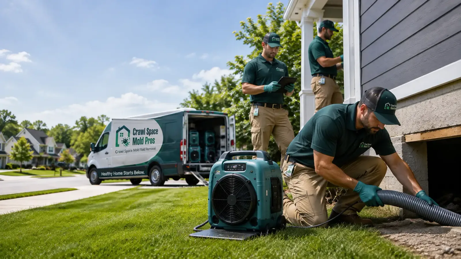 Crawl Space Mold Removal in Jamestown, ND